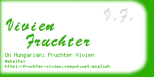 vivien fruchter business card